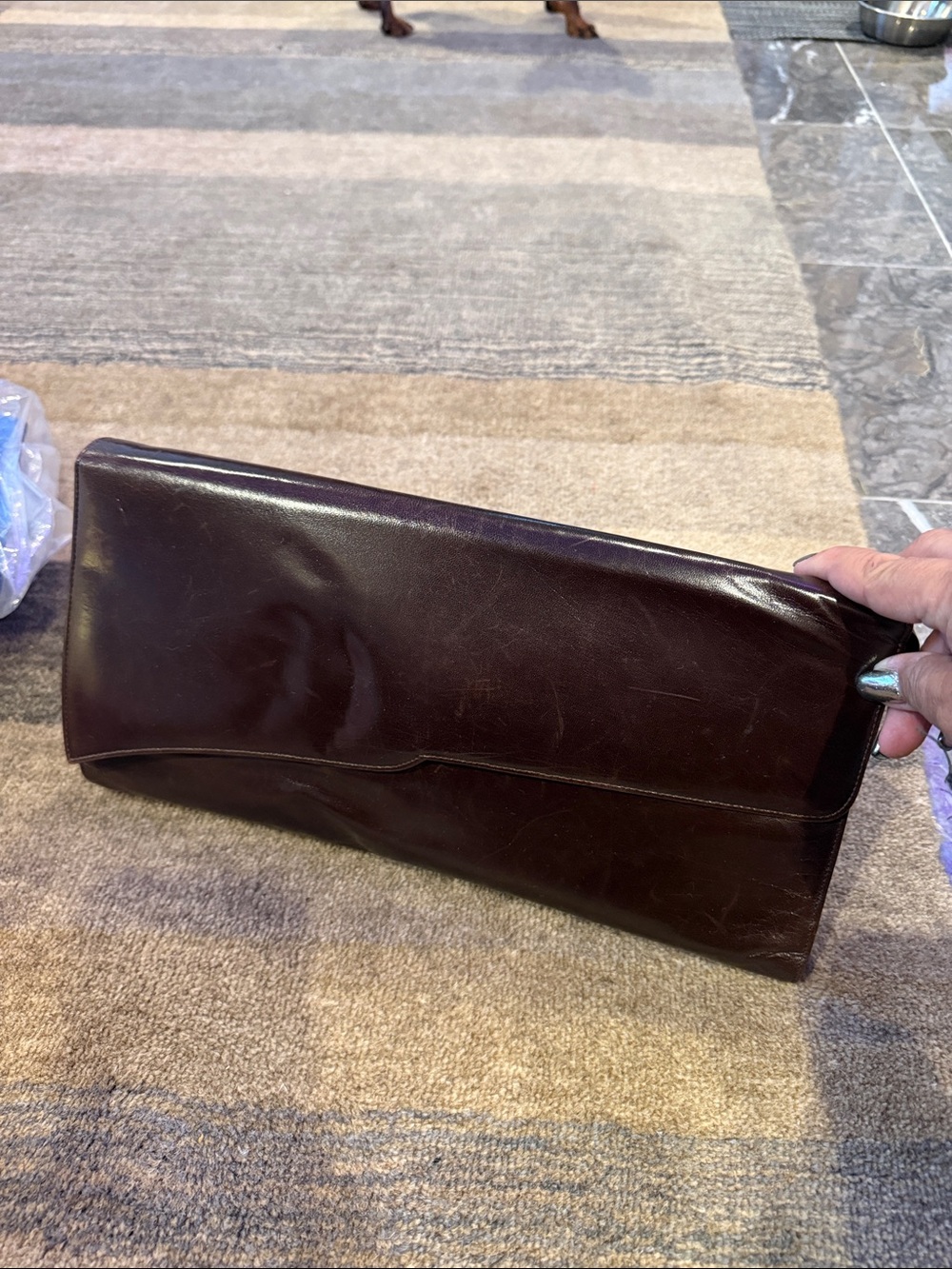 Charles Joudan maroon Leather purse